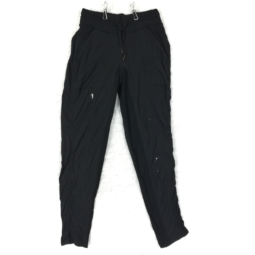 Lululemon Womens Pants Joggers Dance Studio Black Mid Rise Pull On Athletic 2